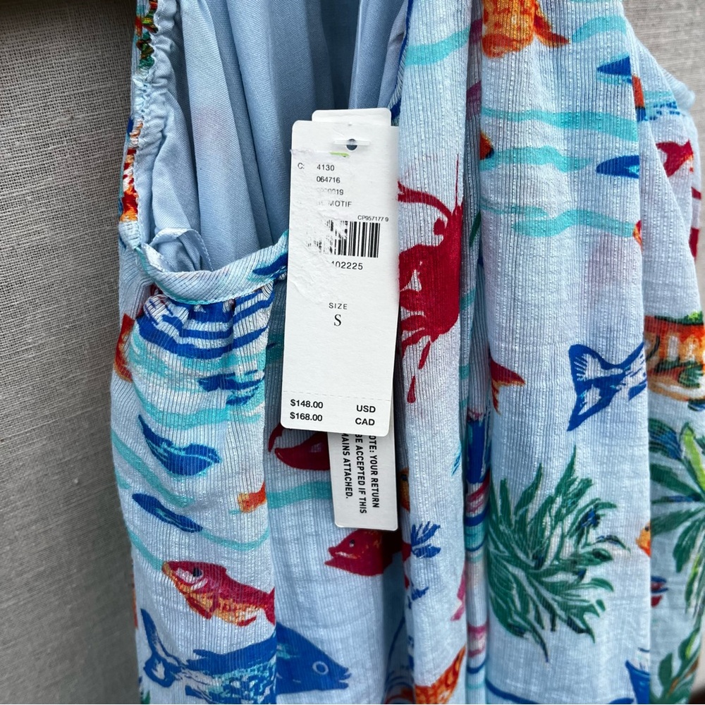 Anthropologie Maeve Ocean Printed Halter Swing Mini Dress NWT - Small - Picture 14 of 16